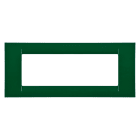 GEWISS - PLACCA VIRNA - IN TECNOPOLIMERO FINITURA LUCIDA - 6 POSTI - VERDE RACING - SYSTEM GW22156