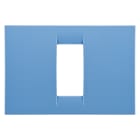 GEWISS - PLACCA VIRNA - IN TECNOPOLIMERO FINITURA LUCIDA - 1 POSTO - AZZURRO CIELO - SYSTEM GW22161