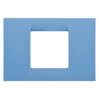 GEWISS - PLACCA VIRNA - IN TECNOPOLIMERO FINITURA LUCIDA - 2 POSTI - AZZURRO CIELO - SYSTEM GW22162