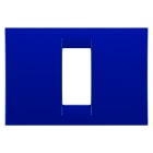 GEWISS - PLACCA VIRNA - IN TECNOPOLIMERO FINITURA LUCIDA - 1 POSTO - BLU JAZZ - SYSTEM GW22171