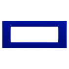 GEWISS - PLACCA VIRNA - IN TECNOPOLIMERO FINITURA LUCIDA - 6 POSTI - BLU JAZZ - SYSTEM GW22176