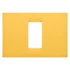 GEWISS - PLACCA VIRNA - IN TECNOPOLIMERO FINITURA LUCIDA - 1 POSTO - GIALLO MAIS - SYSTEM