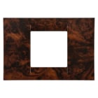 GEWISS - PLACCA VIRNA - IN TECNOPOLIMERO - 2 POSTI - RADICA INGLESE - SYSTEM GW22272