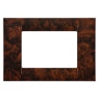 GEWISS - PLACCA VIRNA - IN TECNOPOLIMERO - 3 POSTI - RADICA INGLESE - SYSTEM GW22273