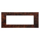 GEWISS - PLACCA VIRNA - IN TECNOPOLIMERO - 6 POSTI - RADICA INGLESE - SYSTEM GW22276