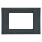 GEWISS - PLACCA VIRNA - IN TECNOPOLIMERO FINITURA LUCIDA - 3 POSTI - ARDESIA METALLIZZATO - SYSTEM GW22293