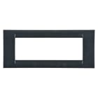 GEWISS - PLACCA VIRNA - IN TECNOPOLIMERO FINITURA LUCIDA - 6 POSTI - ARDESIA METALLIZZATO - SYSTEM GW22296