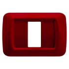 GEWISS - PLACCA TOP SYSTEM - IN TECNOPOLIMERO FINITURA LUCIDA - 1 POSTO - AMARANTO CLASSICO - SYSTEM GW22531