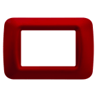 GEWISS - PLACCA TOP SYSTEM - IN TECNOPOLIMERO FINITURA LUCIDA - 3 POSTI - AMARANTO CLASSICO - SYSTEM GW22533