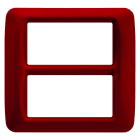 GEWISS - PLACCA TOP SYSTEM - IN TECNOPOLIMERO FINITURA LUCIDA - 8 POSTI (4+4 SOVRAPPOSTI) - AMARANTO CLASSICO - SYSTEM GW22537