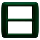 GEWISS - PLACCA TOP SYSTEM - IN TECNOPOLIMERO FINITURA LUCIDA - 8 POSTI (4+4 SOVRAPPOSTI) - VERDE RACING - SYSTEM GW22557