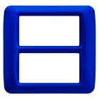 GEWISS - PLACCA TOP SYSTEM - IN TECNOPOLIMERO FINITURA LUCIDA - 8 POSTI (4+4 SOVRAPPOSTI) - BLU JAZZ - SYSTEM GW22577