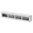 GEWISS - CONTENITORE PER APPARECCHI SYSTEM - ORIZZONTALE PROTETTO - 16 POSTI - MODULO 4x4 - GRIGIO RAL 7035 - IP40