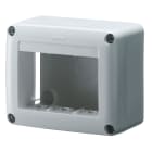 GEWISS - SCATOLA PORTAPPARECCHI SYSTEM - 3 POSTI - BIANCO RAL 9010 - USO BATTISCOPA E CORNICE GW27615