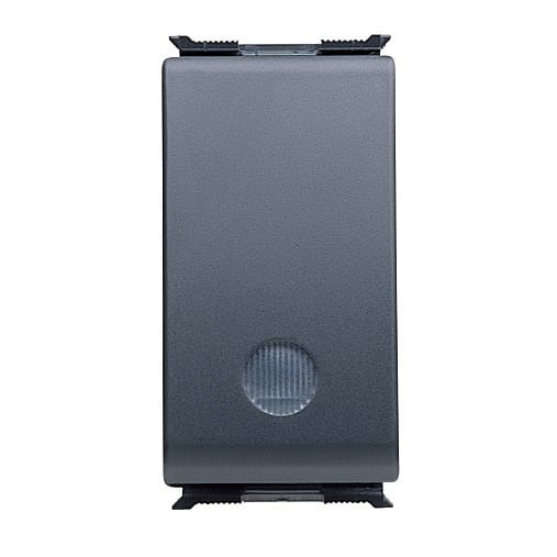 GEWISS - PULSANTE UNIPOLARE 250V ac - NA 16A ILLUMINABILE - SEGNALAZIONE FUNZIONALE - 1 MODULO - PLAYBUS GW30023