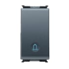 GEWISS - PULSANTE UNIPOLARE 250V ac - NA 16A ILLUMINABILE - CON SIMBOLO 'CAMPANELLO' - 1 MODULO - PLAYBUS