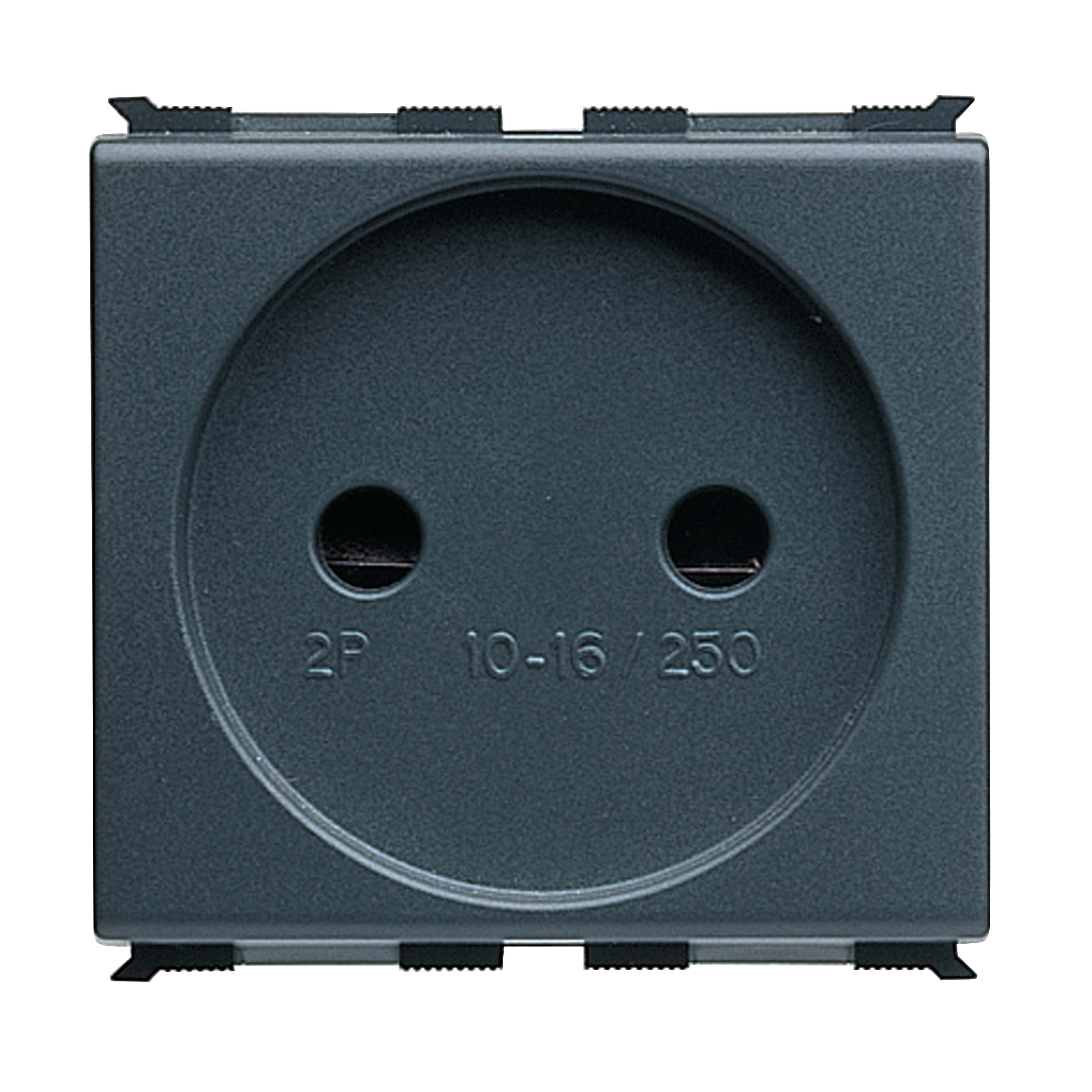 GEWISS - PRESA STANDARD FRANCESE 250V ac - 2P 16A - 2 MODULI - PLAYBUS GW30215