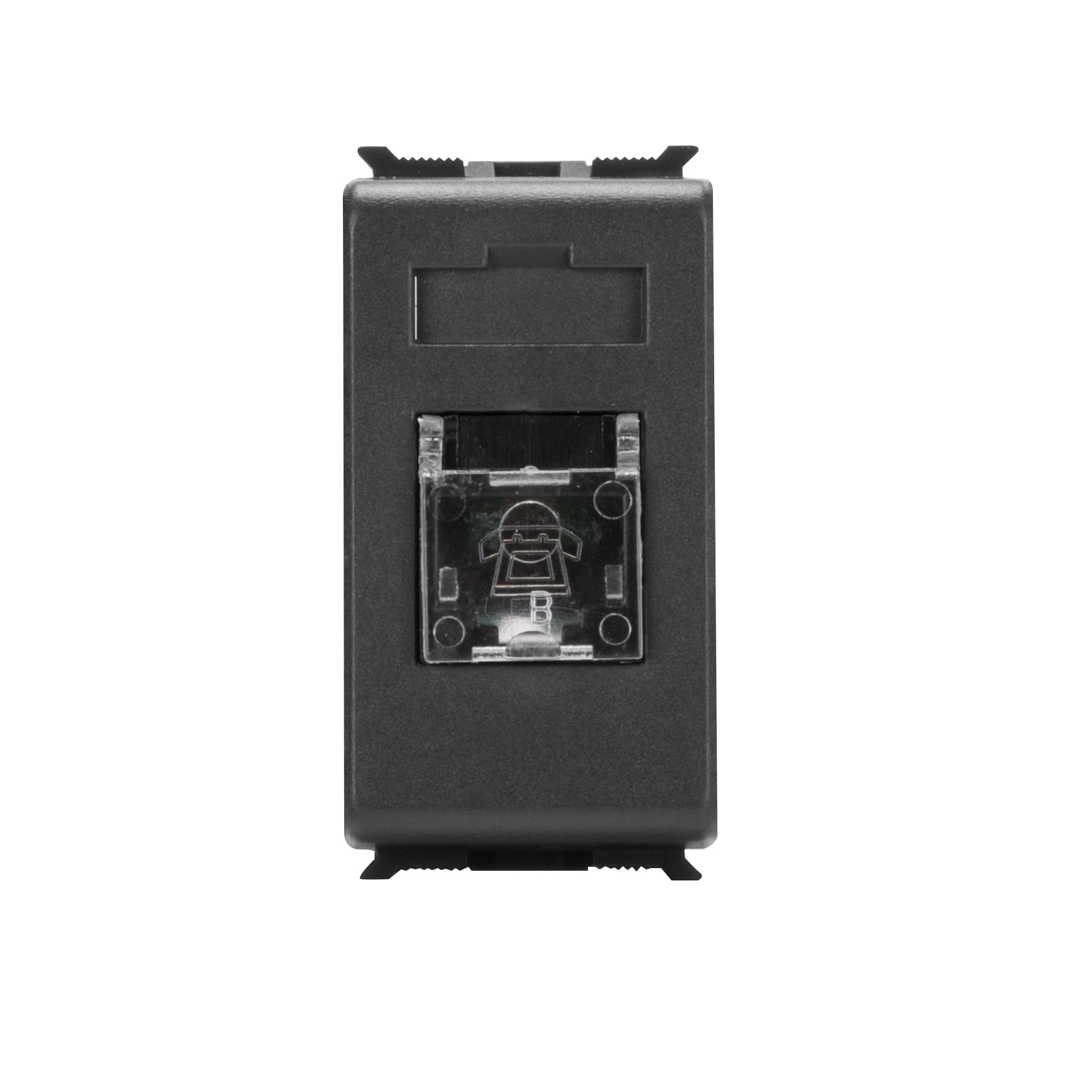 GEWISS - PRESA TELEFONICA - RJ11 - 2 COPPIE - DOPPINO TWISTATO - MORSETTI A VITE - 1 MODULO - PLAYBUS GW30261