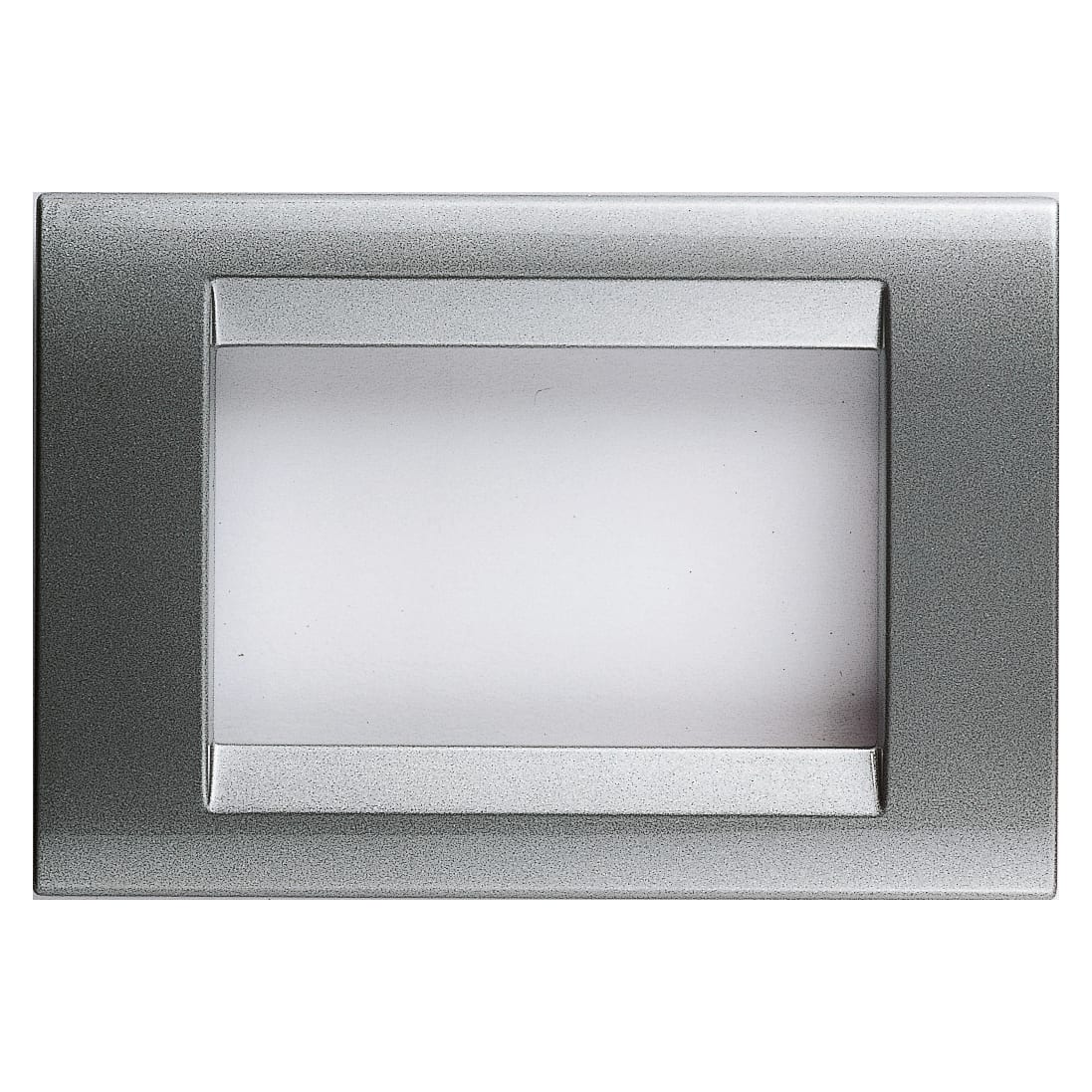 GEWISS - PLACCA PLAYBUS - IN TECNOPOLIMERO VERNICIATO - SMALTATURA VETRIFICATA ANTIGRAFFIO - 8 POSTI (4+4 SOVRAPPOSTI) - TITANIO - PLAYBUS GW32017