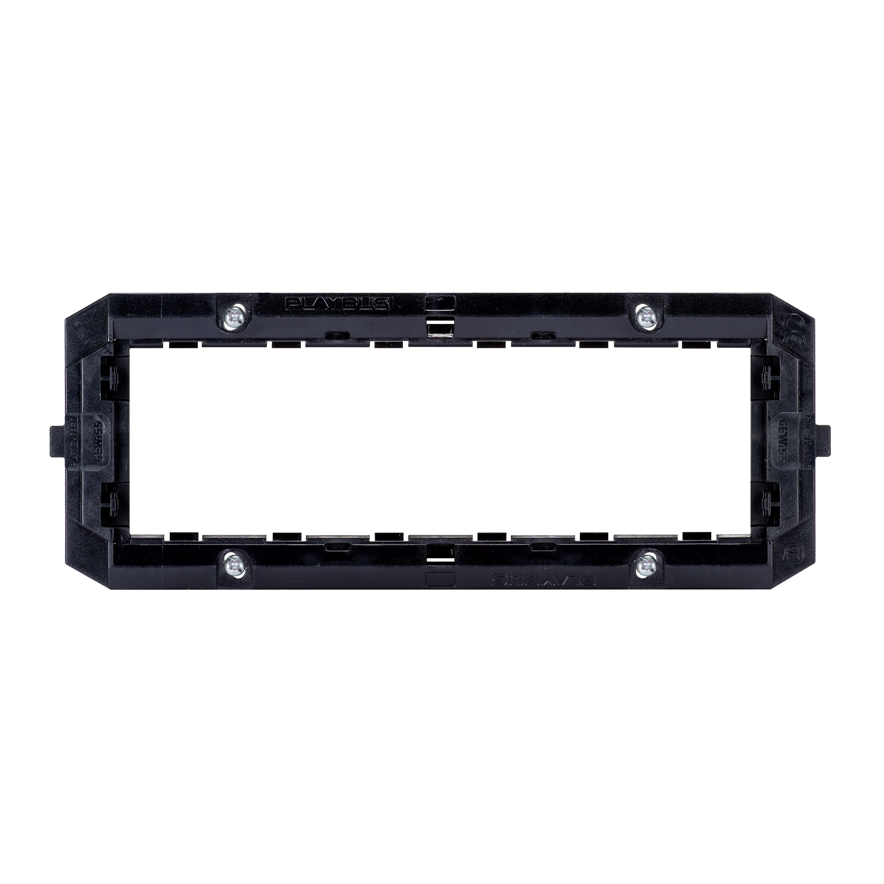 GEWISS - SUPPORTO IN MATERIALE ISOLANTE PER INSTALLAZIONE PLACCHE PLAYBUS/PLAYBUS YOUNG - 6 POSTI - BLU - PLAYBUS GW32406