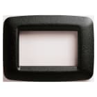 GEWISS - PLACCA PLAYBUS YOUNG - IN TECNOPOLIMERO VERNICIATO - FINITURA SATINATA - 6 POSTI - ARDESIA - PLAYBUS GW32716