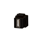 GEWISS - ACCOPPIATORE USB - KEYSTONE JACK - FEMMINA/FEMMINA TIPO A - NERO GW38057