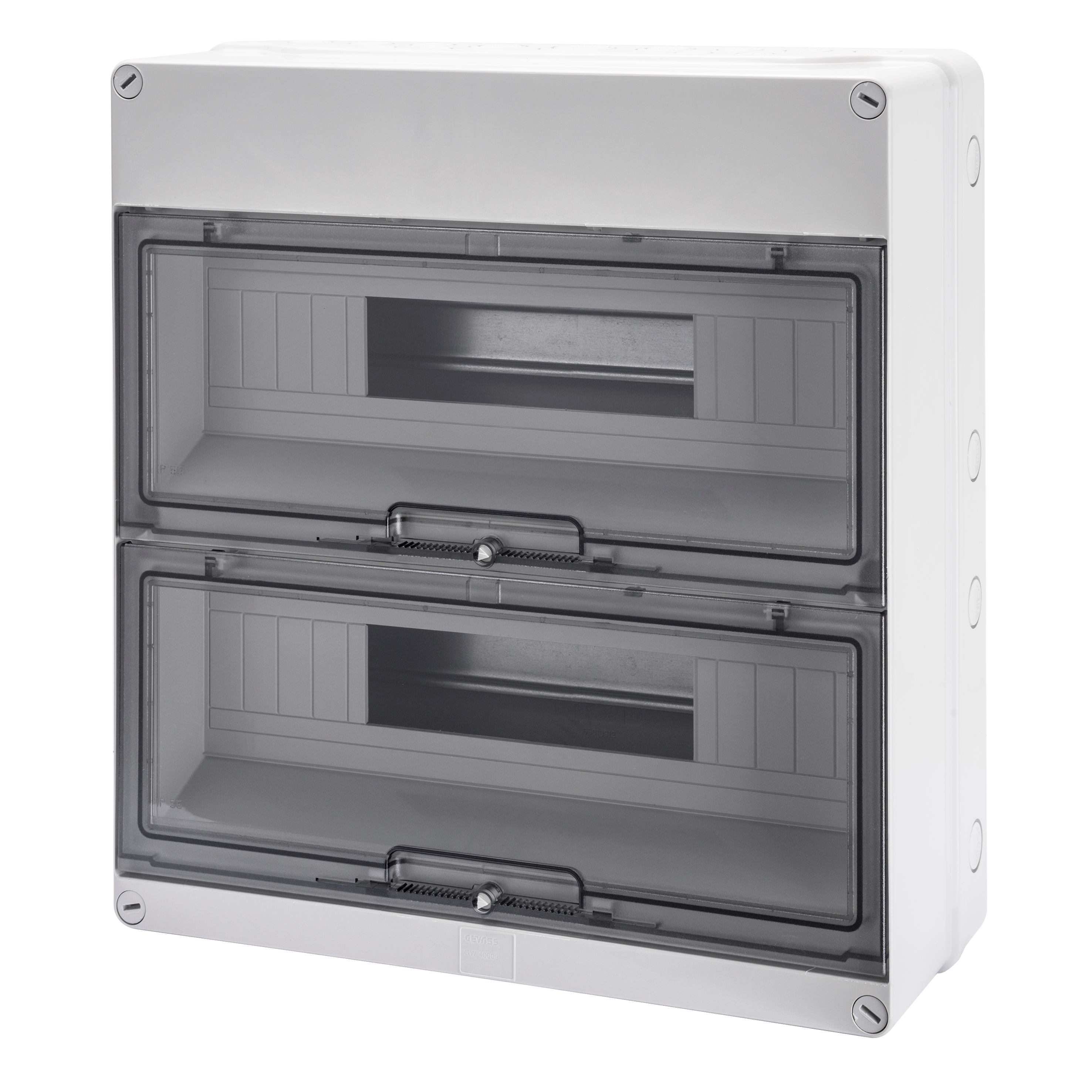 GEWISS - CENTRALINO - PARETI CON CENTRINI DI FORATURA - PREDISPOSTO PER ALLOGGIAMENTO MORSETTIERE - (18X2) 36M IP55 GW40009
