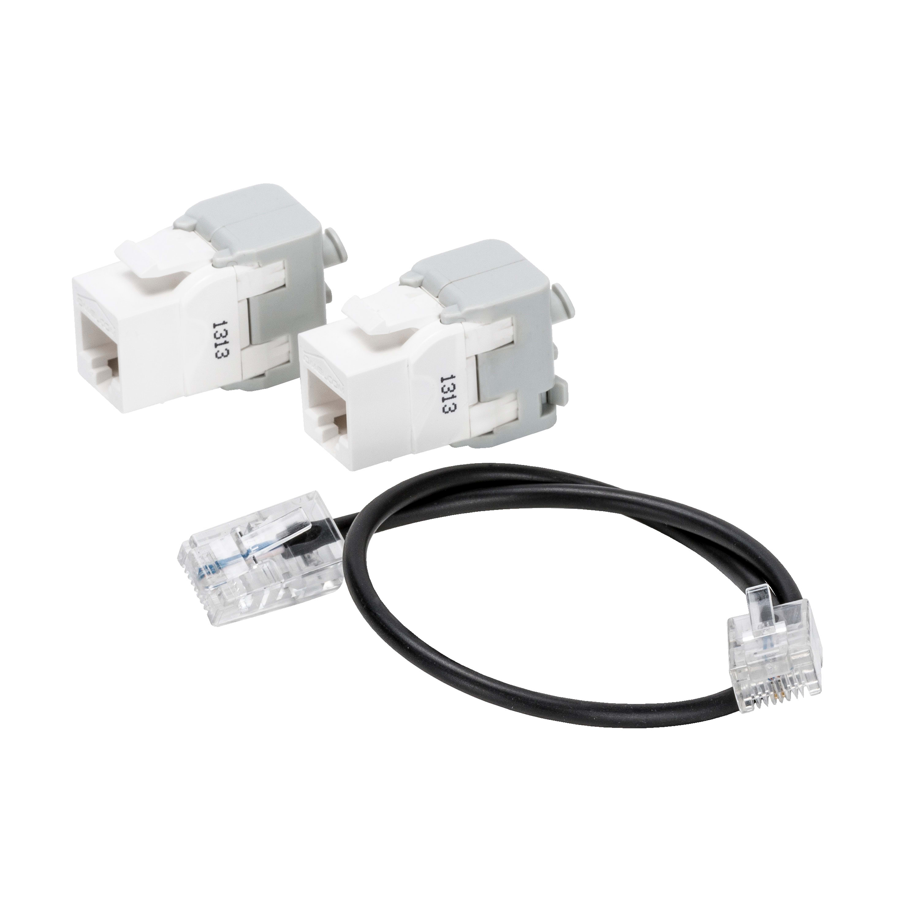 GEWISS - KIT ESPANSIONE 2 CONNETTORI RJ45 - CAT.5E UTP GW40596
