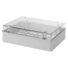 GEWISS - CASSETTA DI DERIVAZIONE E PER APPARECCHIATURE ELETTRICHE ED ELETTRONICHE-COPERCHIO BASSO TRASPARENTE-IP56-DIMENSIONI INTERNE 380X300X120-PARETI LISCE GW44430