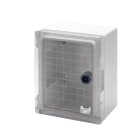 GEWISS - QUADRO STAGNO PORTA TRASPARENTE MUNITA DI SERRATURA - GWPLAST 120 - 200X254X135 - IP55 - GRIGIO RAL 7035