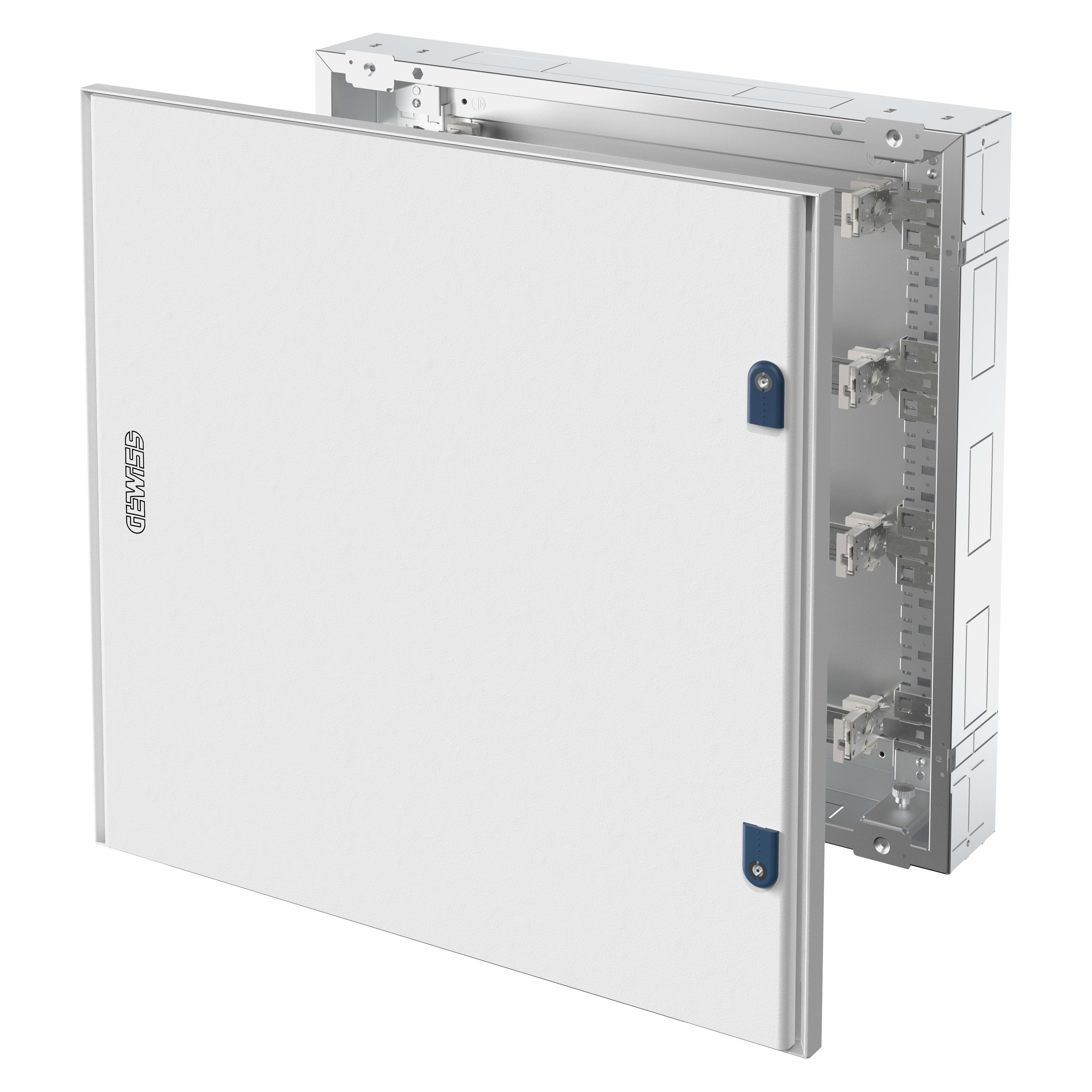 GEWISS - QUADRO CVX 160I - INCASSO - 600x800x105 - 120(24x5) MODULI - IP40 - PORTA PIENA IN LAMIERA - CON 2 SERRATURE- GRIGIO RAL 7035
