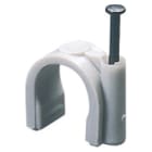 GEWISS - GRAFFETTA IN POLIMERO ANTIURTO CON CHIODO IN ACCIAIO TEMPERATO - DIAMETRO 7-8MM - GRIGIO RAL 7035 GW50612