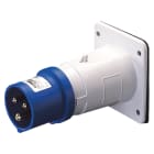 GEWISS - SPINA FISSA DA INCASSO DIRITTA - IP44 - 2P+T 32A 200-250V 50/60HZ - BLU - 6H - CABLAGGIO A VITE GW60215