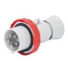 GEWISS - SPINA MOBILE DIRITTA HP - IP66/IP67/IP68/IP69 - 3P+N+T 16A 380V/440V 50HZ/60HZ - ROSSO - 3H - CABLAGGIO A VITE GW60747H