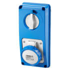 GEWISS - PRESA FISSA INTERBLOCCATA VERTICALE - SENZA FONDO - SENZA BASE PORTAFUSIBILI - 2P+T 16A 200-250V - 50/60HZ 6H - IP67 GW66304N