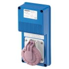GEWISS - PRESA FISSA INTERBLOCCATA VERTICALE - SENZA FONDO - TRASFORMATORE DI SICUREZZA - 2P 16A 230/24V 160VA - IP67 GW66359N