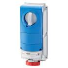 GEWISS - PRESA FISSA INTERBLOCCATA VERTICALE - SENZA FONDO - SENZA BASE PORTAFUSIBILI - IMPIEGHI GRAVOSI - 3P+T 32A 380 - 415V - 50/60HZ 6H - IP66 GW66553