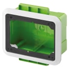 GEWISS - CASSETTA CON CORNICE PER INCASSO DI PRESE FISSE ORIZZONTALI - PER PARETI MOBILI E CARTONGESSO - 16/32A SBF - IP44