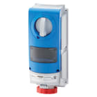 GEWISS - PRESA FISSA INTERBLOCCATA VERTICALE - SENZA FONDO - PER MONTAGGIO APPARECCHIATURE MODULARI - IMPIEGHI GRAVOSI - 2P+T 32A 380-415V-50/60HZ 9H-IP66 GW66841