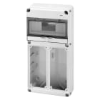 GEWISS - Q-DIN 10 MODULI - 2 FLANGE - 2 FLANGE IB VERTICALI - 16/32A - IP65 GW68025N