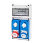 GEWISS - Q-DIN 10 DBO - 2 PRESE IEC 309 - IP65 GW68233N