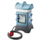 GEWISS - QMC16T - CABLATO - TRASPORTABILE - BIFACCIALE - 6 PRESE 2P+T 16A 2 PRESE CIVILI 10/16A - IP55 - AZZURRO