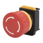 GEWISS - PULSANTE D'EMERGENZA A FUNGO - FORMA TONDA - DIAMETRO 40MM - CON RITENUTA - NON LUMINOSO GW74361