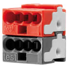 GEWISS - MORSETTO DI COLLEGAMENTO AL BUS - ROSSO/NERO