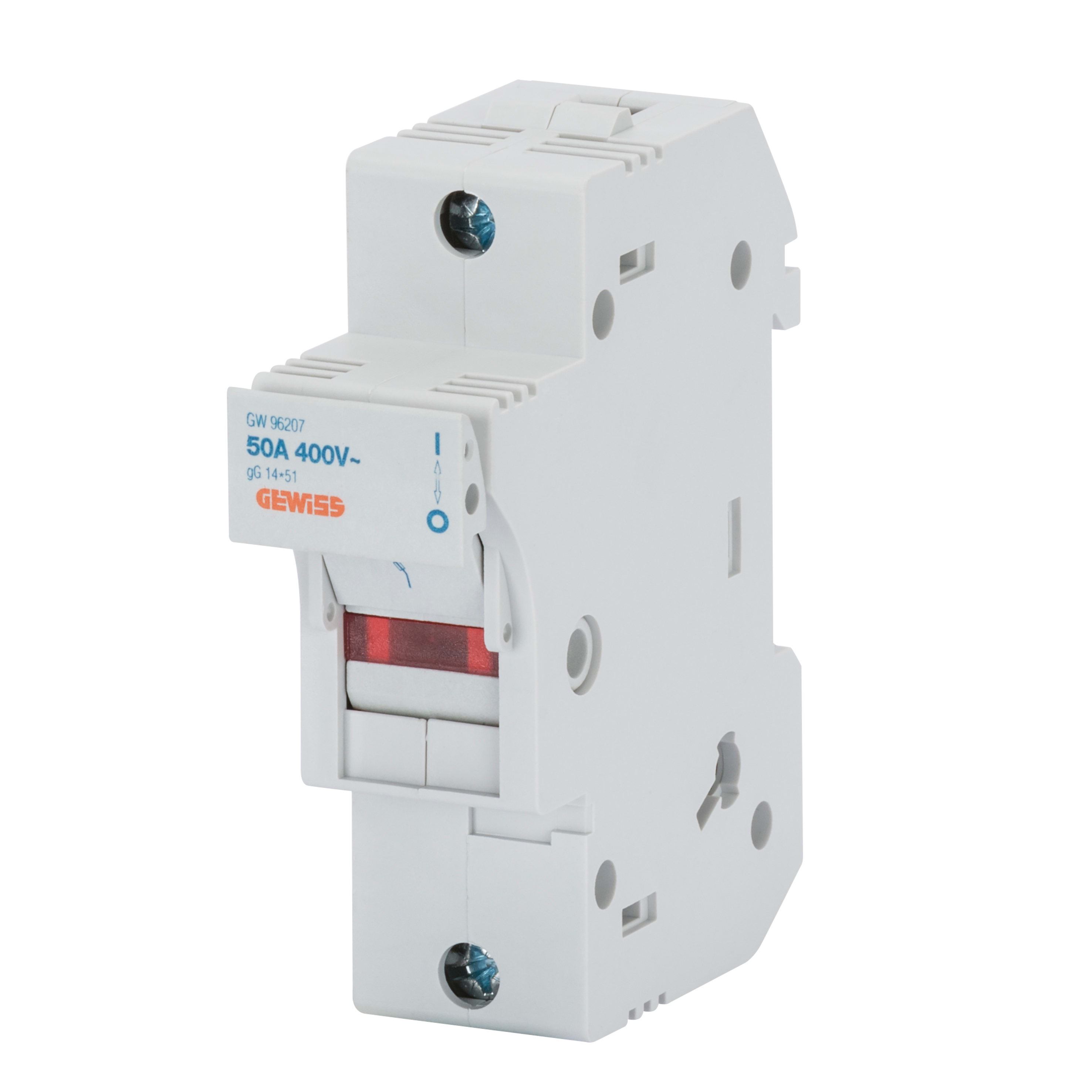 GEWISS - PORTAFUSIBILE SEZIONABILE - 1P 14X51 690V 50A - 1,5 MODULI GW96207
