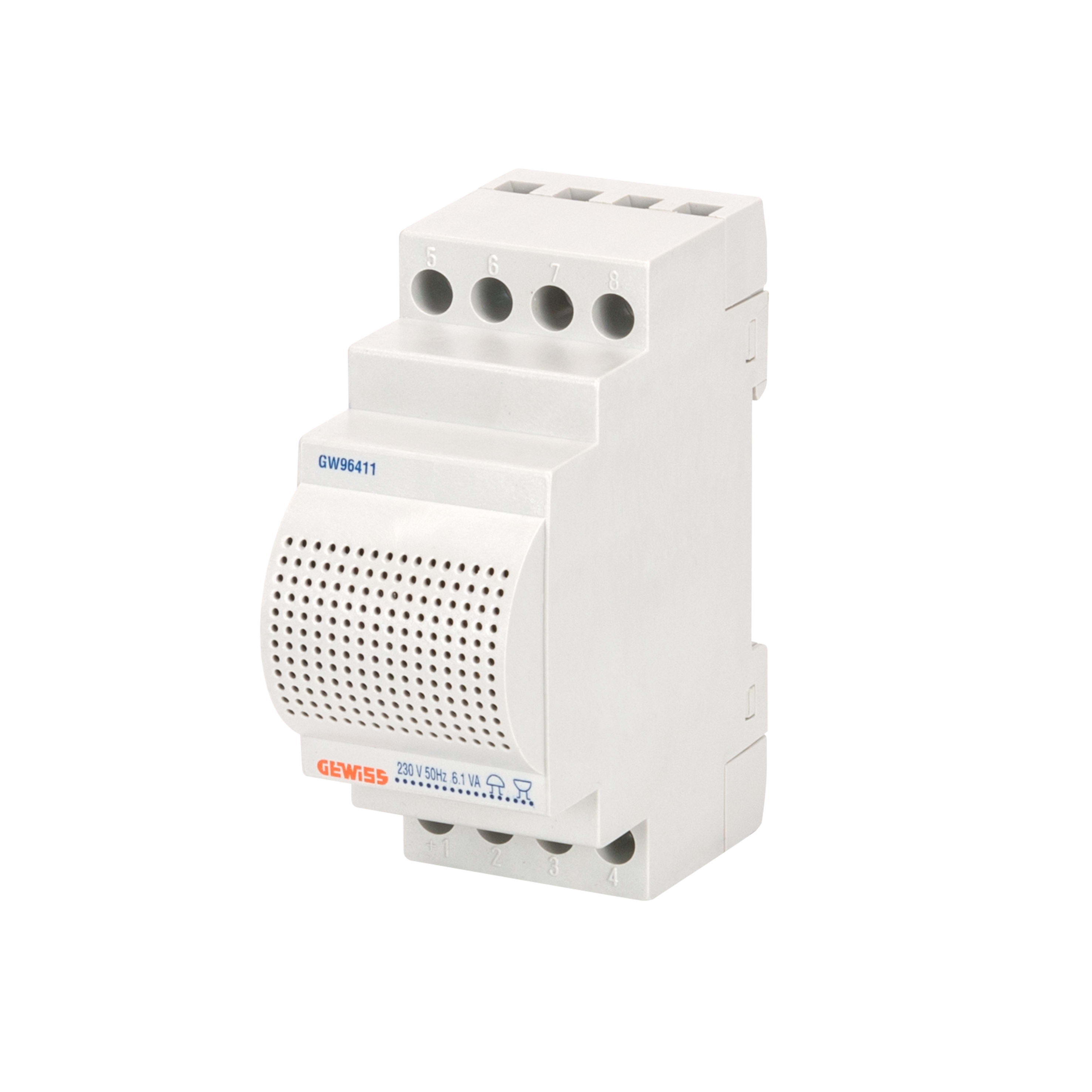 GEWISS - COMBINATO TRASFORMATOTE - SUONERIA - RONZATORE - 230V - 2 MODULI GW96411