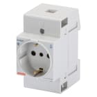 GEWISS - PRESA PER GUIDA DIN - STANDARD ITALIANO/TEDESCO -2P+T 10/16A - 2,5 MODULI