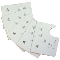 GEWISS - SCALA INTERCAMBIABILE PER AMPEROMETRO ANALOGICO - FONDO SCALA 50A GW96972