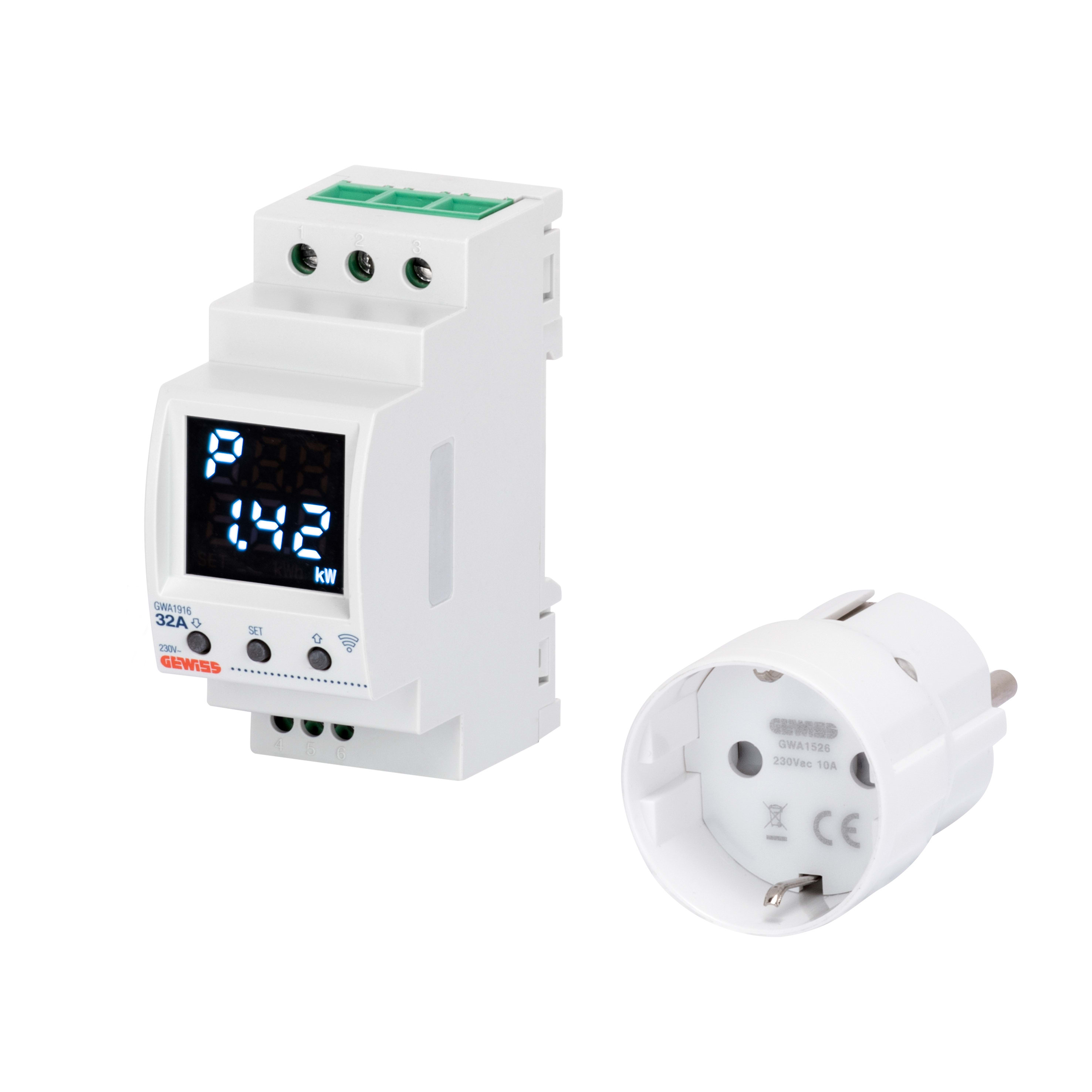 GEWISS - KIT PRECONFIGURATO P-COMFORT RF ZIGBEE E SMART PLUG - 1 SMART PLUG GWA1911