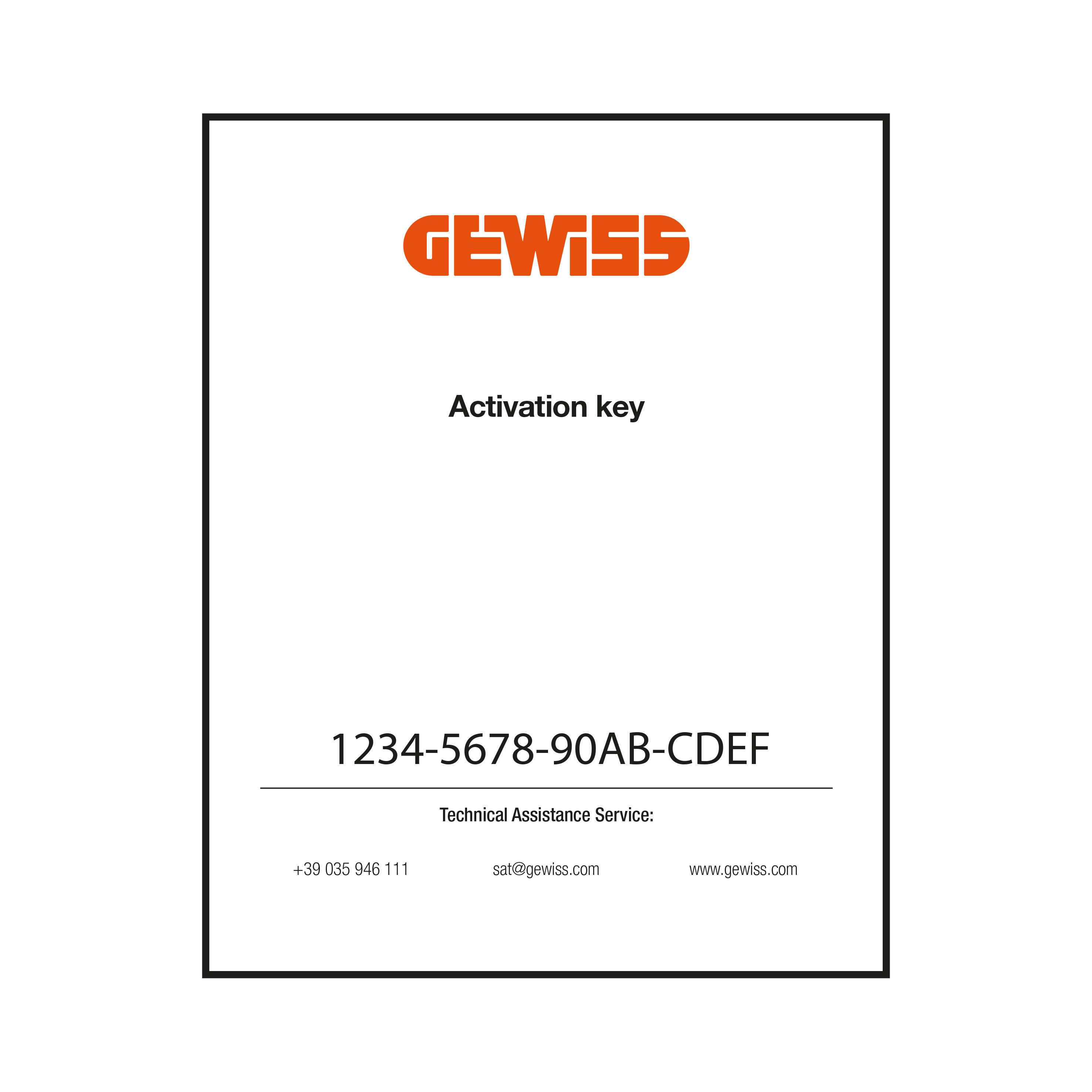 GEWISS - LICENZA SMART GATEWAY GWA9001